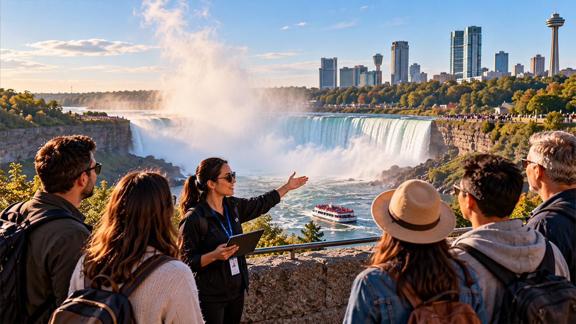 International tour groups supporting Canadian tourism businesses