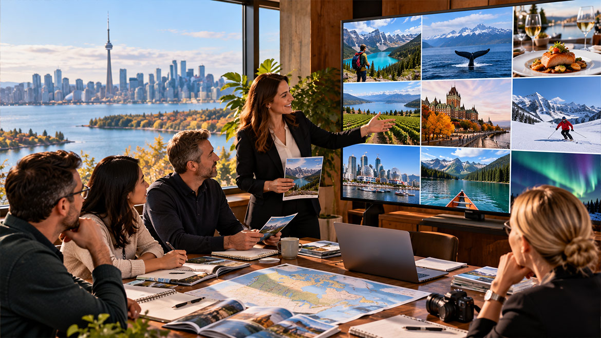 Canadian tourism products presented to travel partners