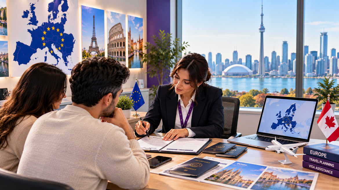 Schengen visa consultation and application assistance for Canadian residents in Toronto