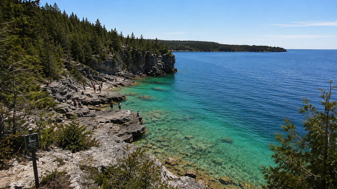 Georgian Bay shoreline in Bruce Peninsula National Park