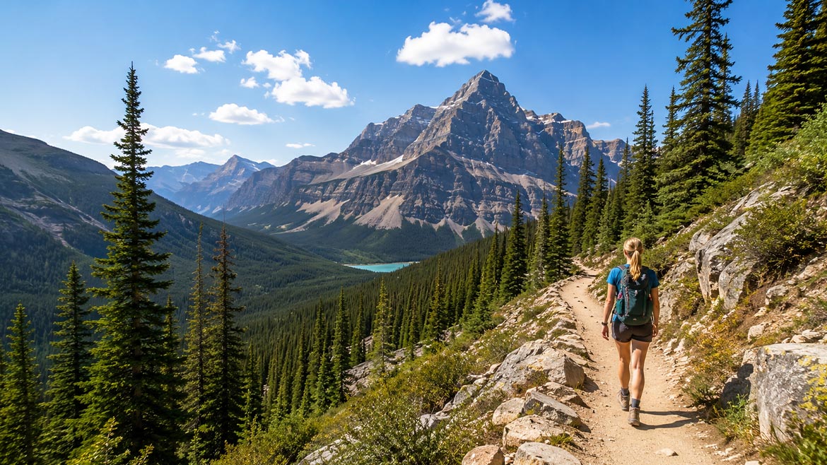 Hiking in Banff National Park, Alberta
