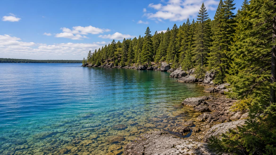 Cyprus Lake in Bruce Peninsula National Park