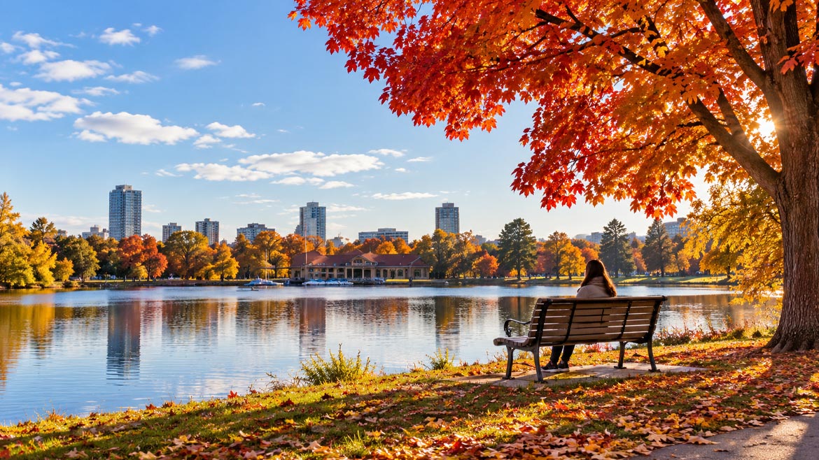 Dow’s Lake on the Rideau Canal in autumn