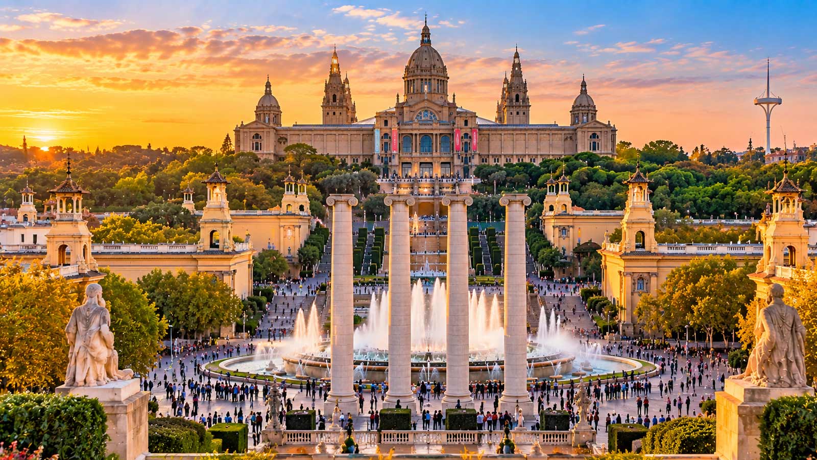 MNAC and Magic Fountain of Montjuïc in Barcelona, Spain- Alaedin Travel Canada