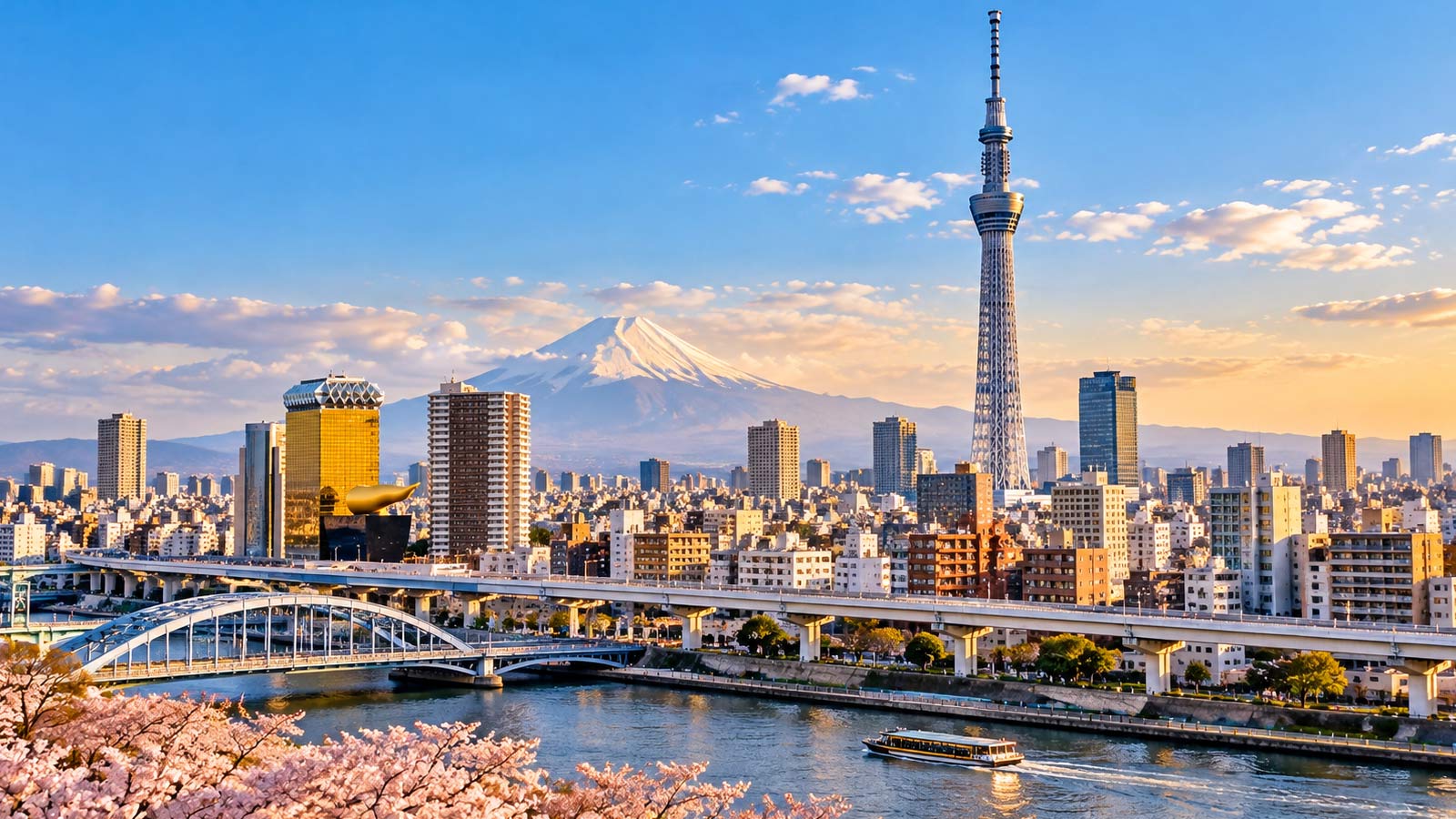 Tokyo Skytree and Sumida River in Tokyo, Japan - Alaedin Travel Canada