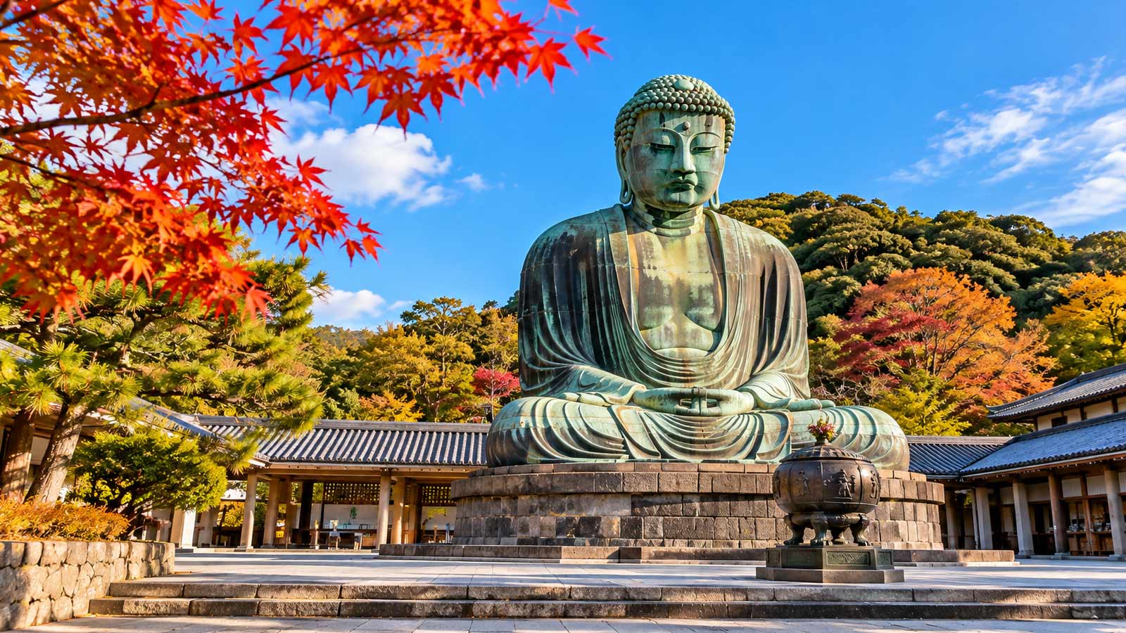 Great Buddha of Kamakura at Kōtoku-in Temple, Japan- Alaedin Travel Canada