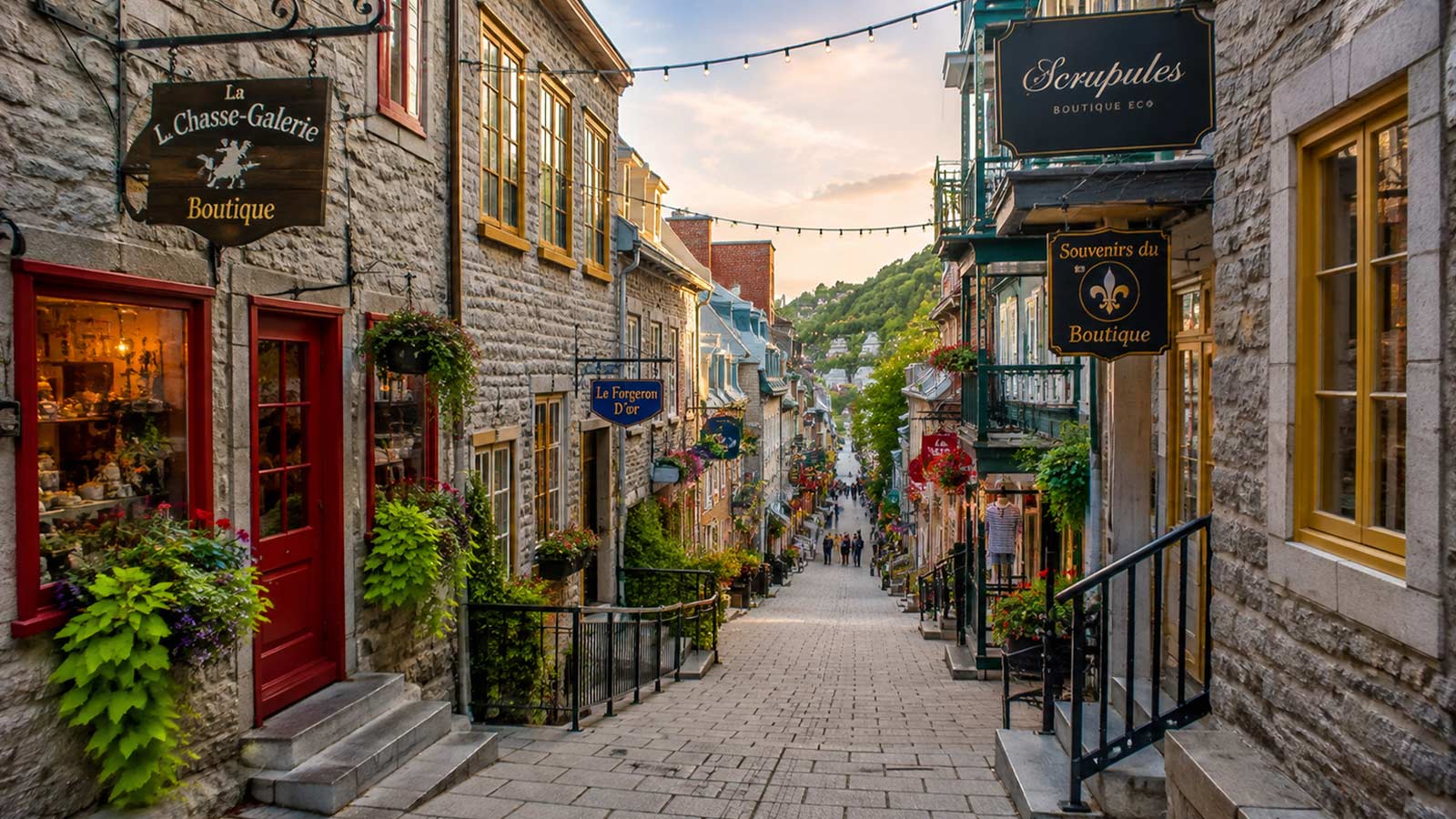 Petit-Champlain Street, Quebec City, Canada