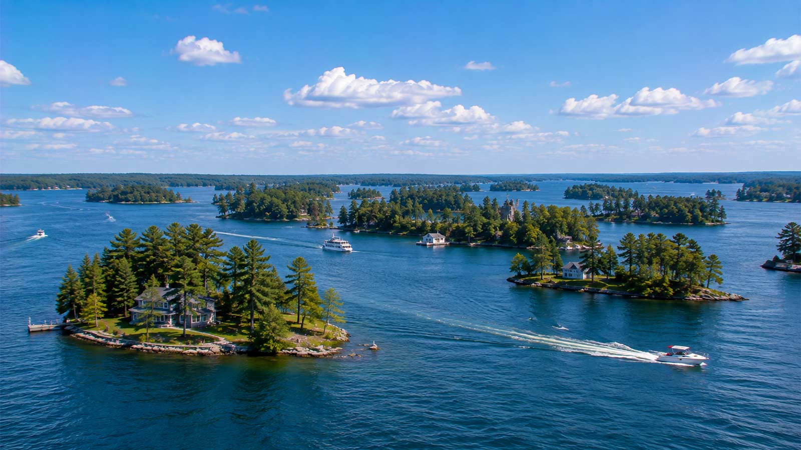 Scenic Thousand Islands, St. Lawrence River, Ontario