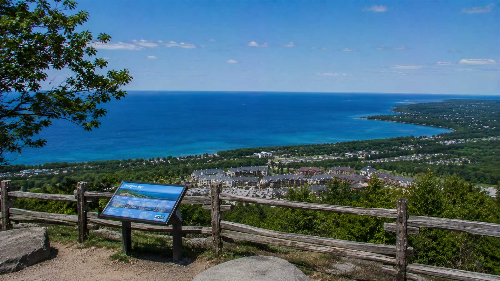 Georgian Bay view from Blue Mountain Lookout, Ontario